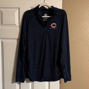 '47 Brand Chicago Bears Navy Quarter-Zip Pullover